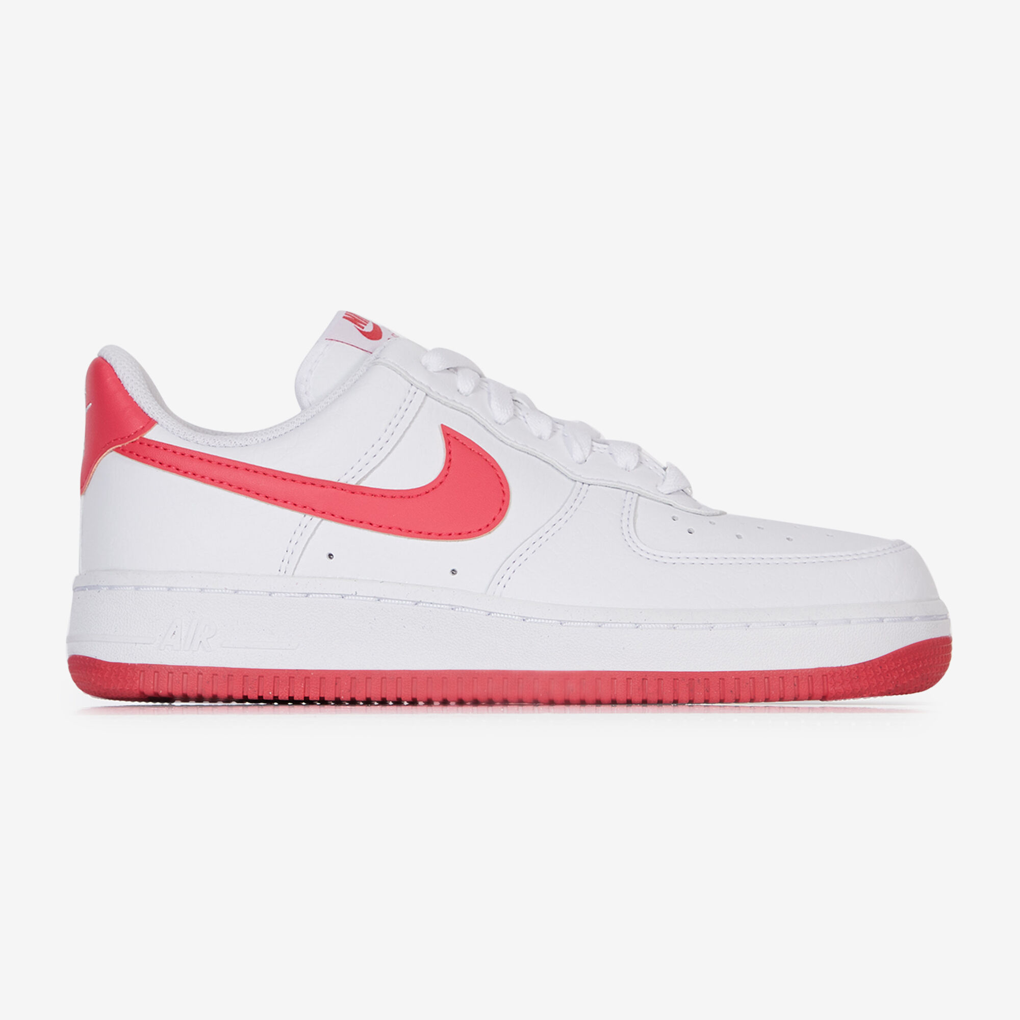 white air force with pink swoosh