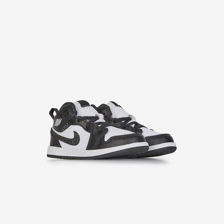 JORDAN AIR JORDAN 1 MID WIT/ZWART BABY
