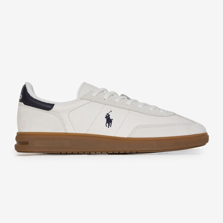 POLO RALPH LAUREN BEDFORD LEATHER WIT/MARINEBLAUW HEREN