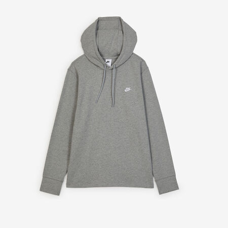 NIKE HOODIE CLUB KNIT GRIJS/WIT HEREN