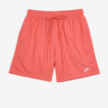 NIKE SHORT CLUB WOVEN FLOW KORAALROOD HEREN