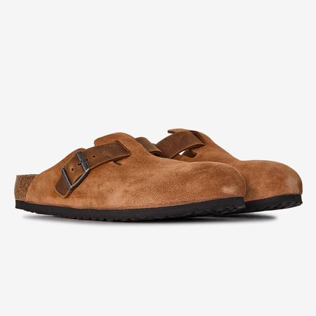 BIRKENSTOCK boston BOSTON LEATHER MIX COGNAC BRUIN HEREN