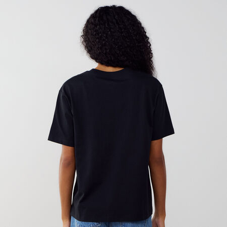JORDAN TEE SHIRT CORE ESSENTIAL ZWART/WIT DAMES