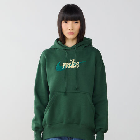 NIKE HOODIE PHOENIX OS HDY GROEN/BEIGE DAMES
