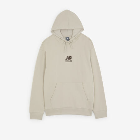 HOODIE BOSTON LOGO : BEIGE/BRUIN
