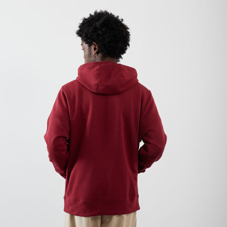 NIKE HOODIE BB STACK BORDEAUXROOD HEREN