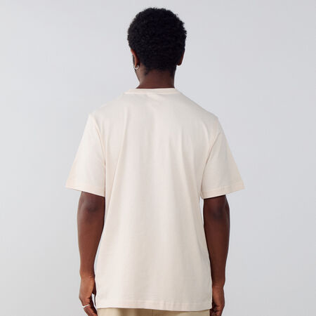 ADIDAS ORIGINALS TEE SHIRT ESSENTIAL BEIGE/WIT HEREN