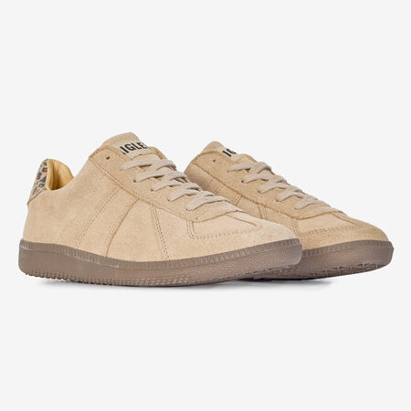 AIGLE EURO TRAINER LEOPARD BEIGE/BRUIN DAMES
