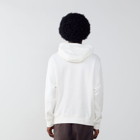 NIKE HOODIE CLUB SMALL LOGO ECRU HEREN