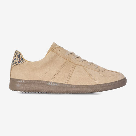 AIGLE EURO TRAINER LEOPARD BEIGE/BRUIN DAMES