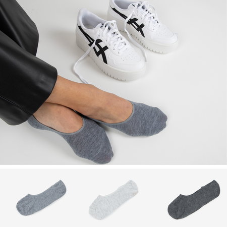 COURIR PACK FOOTIES COURIR X3 GRIS UNISEX