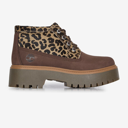 TIMBERLAND STONE STREET CHEETAH BEIGE/ZWART DAMES