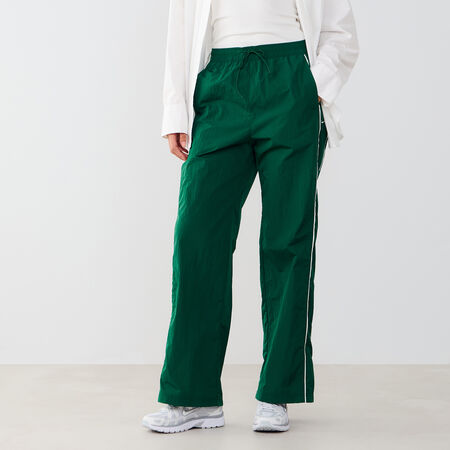 NIKE PANT JOGGER WIDE LEG WOVEN GROEN/WIT DAMES