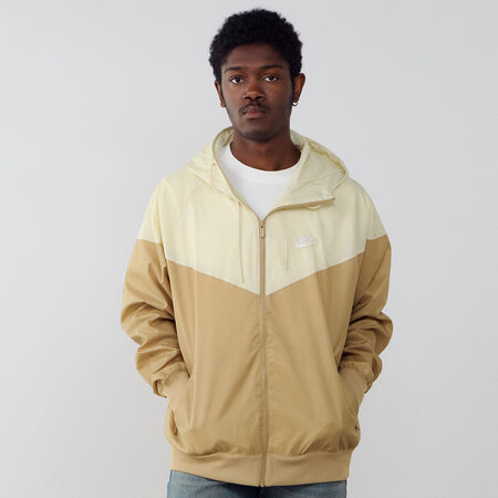 NIKE JACKET WINDRUNNER BEIGE/BRUIN HEREN