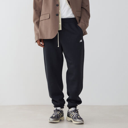 NEW BALANCE PANT JOGGER SMALL LOGO ZWART/WIT HEREN