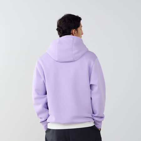 NIKE HOODIE CLUB SMALL LOGO PAARS/WIT HEREN