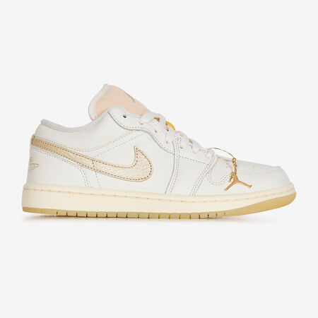 JORDAN AIR JORDAN 1 LOW SHIMMER WIT/GOUD DAMES