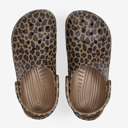 CLASSIC CLOG LEOPARD : BEIGE/BRUIN