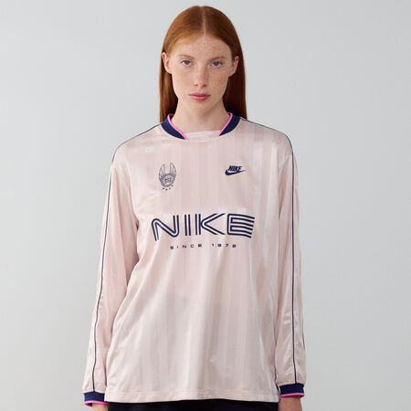 NIKE JERSEY LS ROZE/MARINEBLAUW DAMES