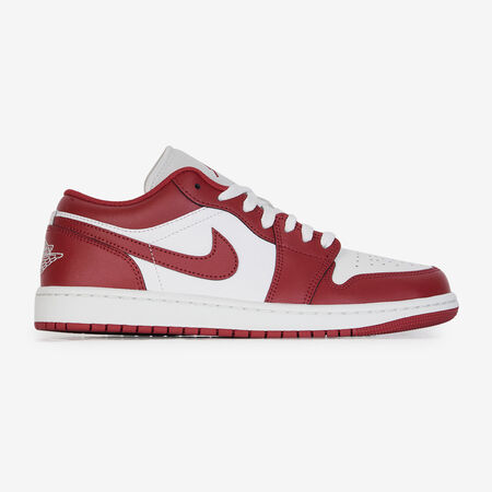 AIR JORDAN 1 LOW : WIT/ROOD