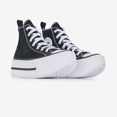 CONVERSE chuck taylor all star CHUCK TAYLOR ALL STAR LIFT DOUBLE STACK ZWART/WIT JUNIOR