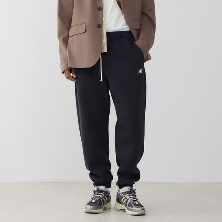 NEW BALANCE PANT JOGGER SMALL LOGO ZWART/WIT HEREN