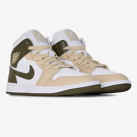 JORDAN air jordan 1 AIR JORDAN 1 MID WIT/KHAKI DAMES