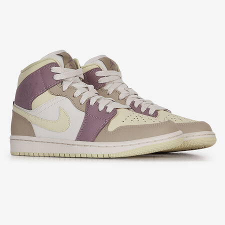 JORDAN air jordan 1 AIR JORDAN 1 MID GEEL/PAARS DAMES