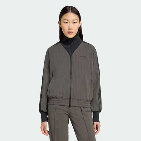 ADIDAS ORIGINALS JACKET FZ TAILORED GRIJS/ZWART DAMES