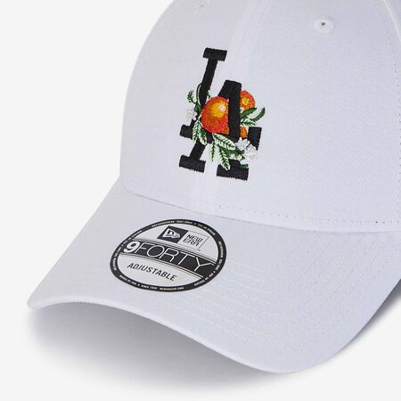 NEW ERA 9FORTY NY FRUIT EMBROIDERY LOGO WIT/ZWART HEREN