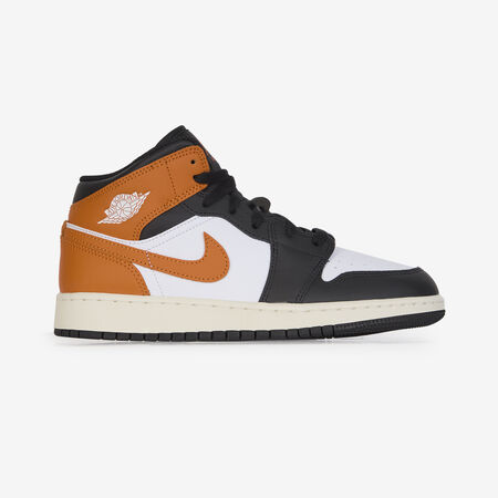 JORDAN AIR JORDAN 1 MID ORANJE/ZWART JUNIOR