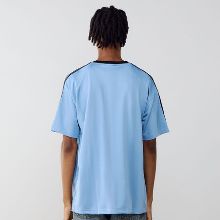 ADIDAS ORIGINALS JERSEY TREFOIL BLAUW/ZWART HEREN