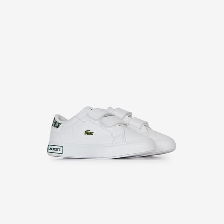 LACOSTE POWERCOURT SIGNATURE CF WIT/GROEN BABY