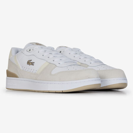 LACOSTE T-CLIP SET WIT/BEIGE HEREN