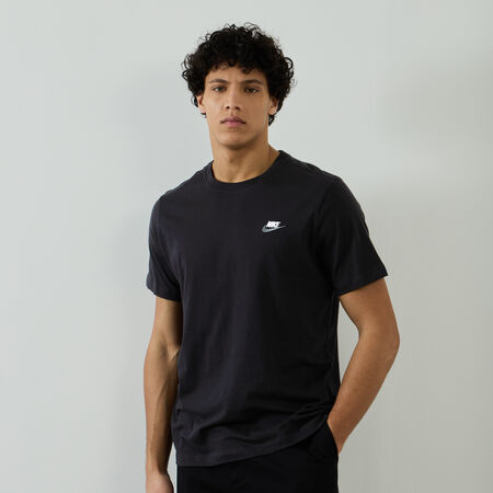 TEE SHIRT CLUB : ZWART/WIT