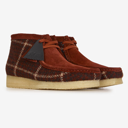 CLARKS WALLABEE BT HARRIS TWEED BRUIN HEREN