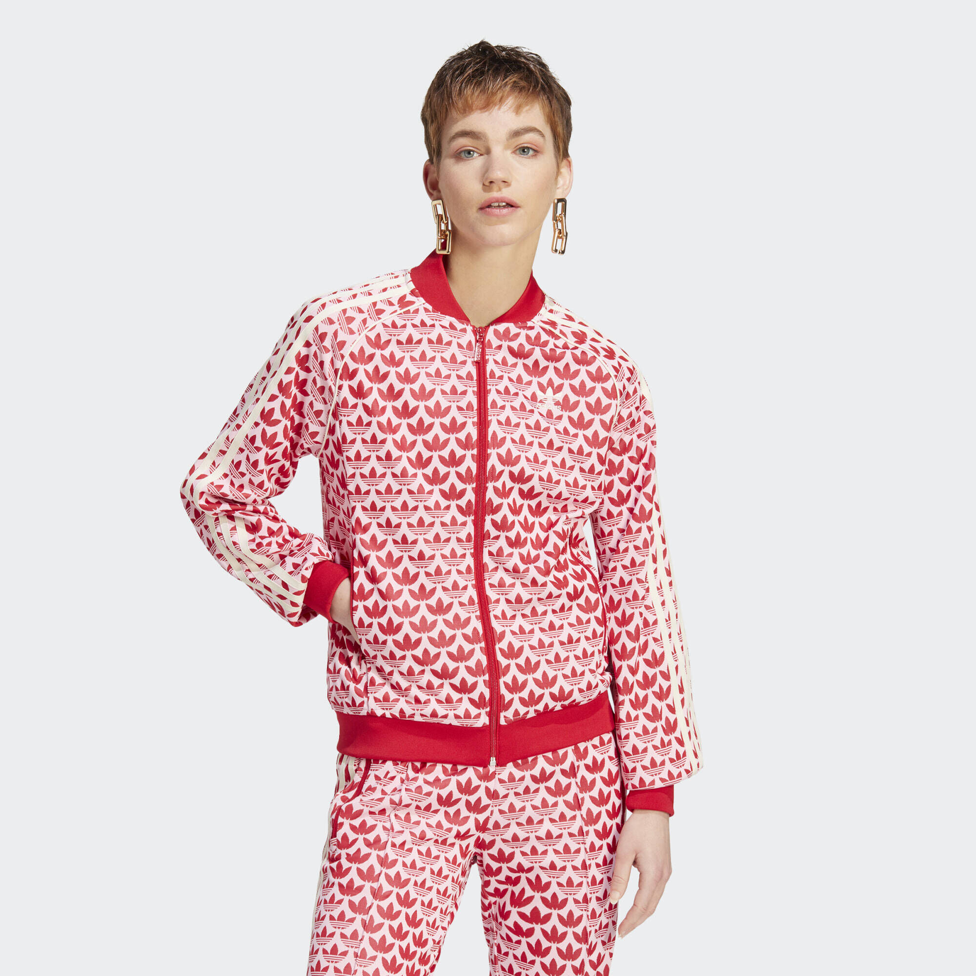 ADIDAS ORIGINALS ADICOLOR 70S SST TRACK TOP True Pink BLOUSON