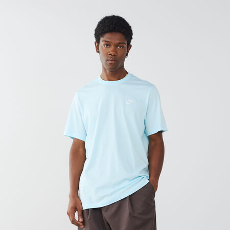 NIKE TEE SHIRT CLUB BLAUW/WIT HEREN