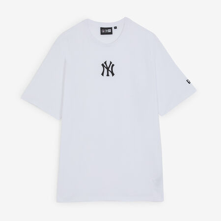 NEW ERA TEE SHIRT NY LOGO WIT/ZWART HEREN
