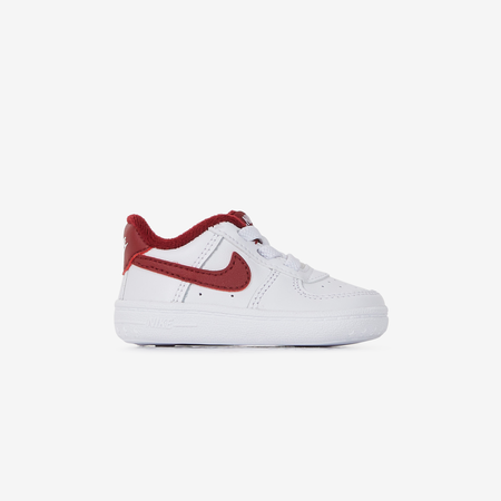 NIKE air force 1 FORCE 1 CRIB BLANC/ROUGE BABY