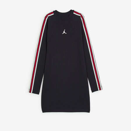 JORDAN DRESS JUMPMAN LS ZWART/WIT DAMES