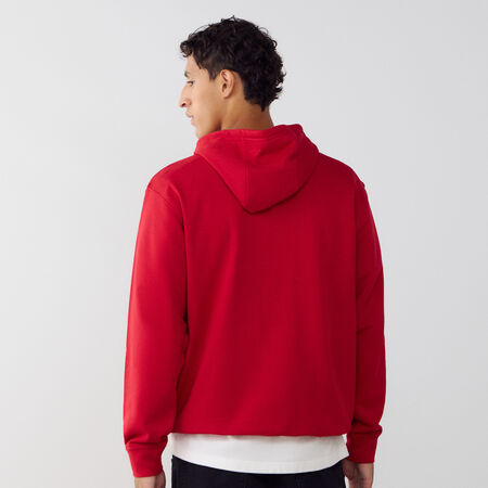 JORDAN HOODIE CENTERED LOGO DRI-FIT ROOD HEREN