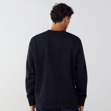 NIKE SWEAT CREW CLUB ZWART/ROZE HEREN