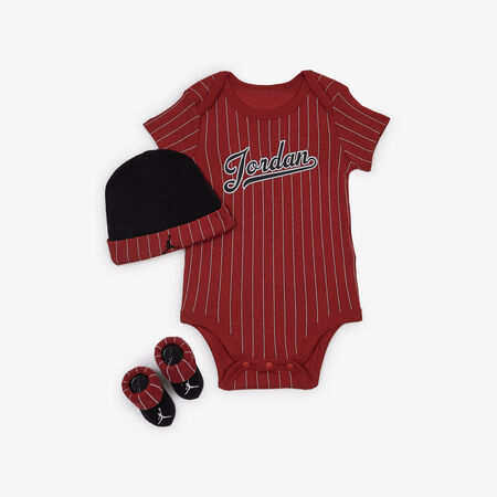 JORDAN 3 PC SET JORDAN MVP ROUGE/NOIR ROUGE/NOIR BABY