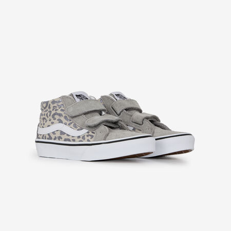 VANS SK8-MID LEOPARD V BEIGE/ZILVER KIND