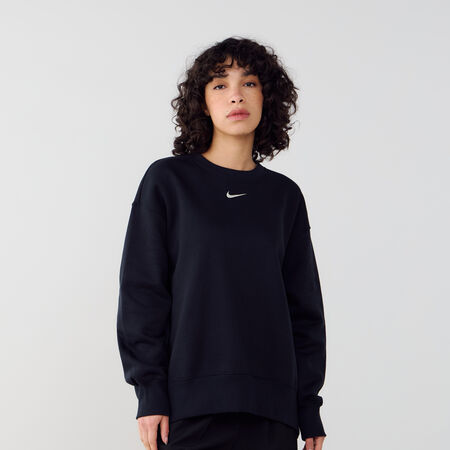 NIKE SWEAT CREW PHOENIX LONG OVERSIZED ZWART/WIT DAMES
