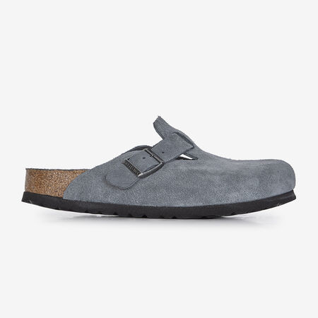 BIRKENSTOCK boston BOSTON SUEDE BASALT GRAY GRIJS DAMES