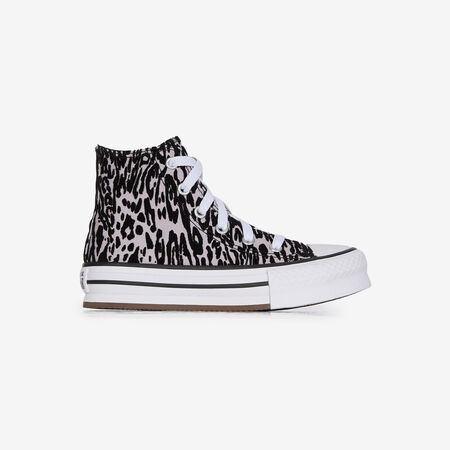 CONVERSE CHUCK TAYLOR ALL STAR LIFT HI LEO GRIJS/ZWART KIND