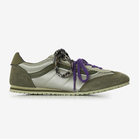 VANS SUPER LOWPRO DOUBLE LACES GROEN/ZWART DAMES