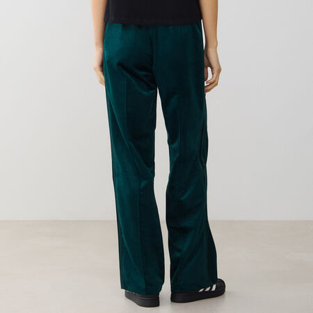 ADIDAS ORIGINALS PANT JOGGER ADICOLOR VELVET GROEN DAMES